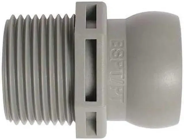 Main image of LOC-LINE 69549-G BSPT Connector, Gray, 3/4", PK50