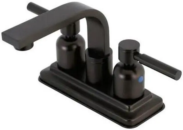 Alt view image 3 of 4 - Kingston Brass KB8465DL 4 in. Concord Centerset Lavatory Faucet, Oil Rubbed Bronze