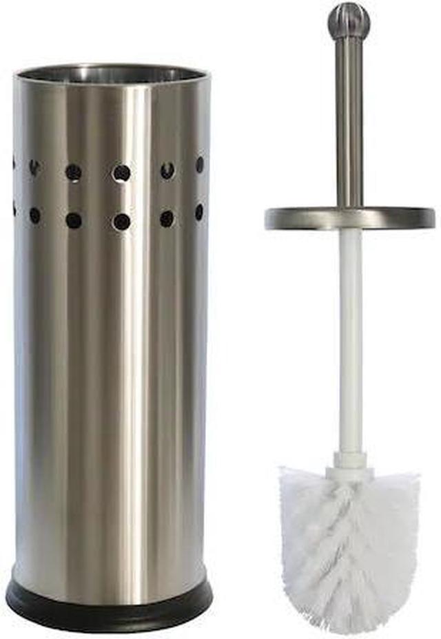 Main image of BLUE DONUTS BD3931147 Blue Donuts Vented Stainless Steel Toilet Brush Holder