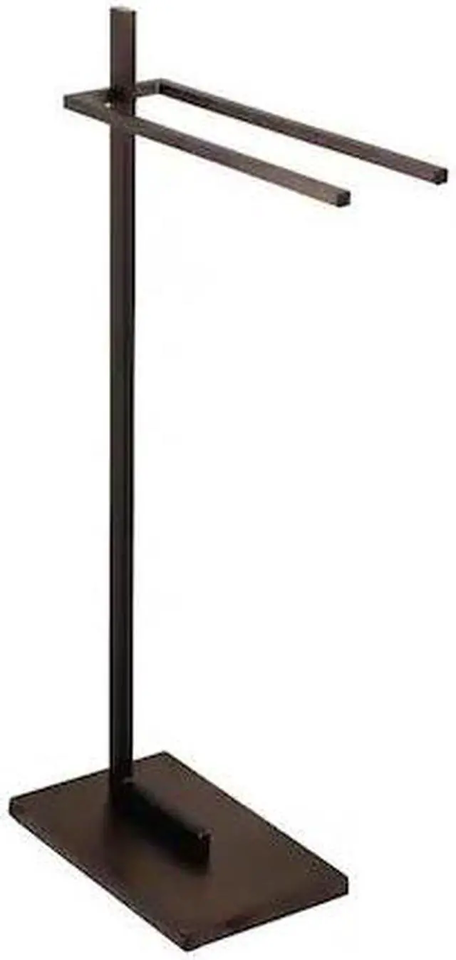 Alt view image 9 of 18 - Kingston Brass SCC8605 Modern Edenscape Pedestal Dual Towel Rack - Oil Rubbed Bronze