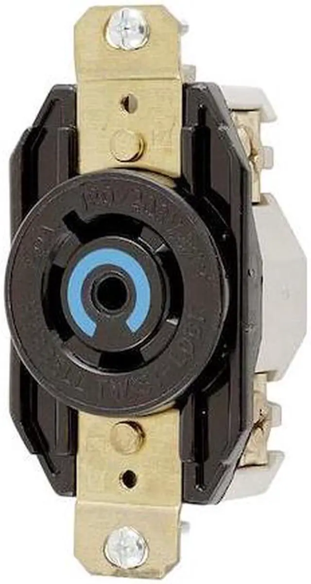 Alt view image 2 of 3 - HUBBELL WIRING DEVICE-KELLEMS HBL2510 Locking Receptacle, L21-20R, 20 A,