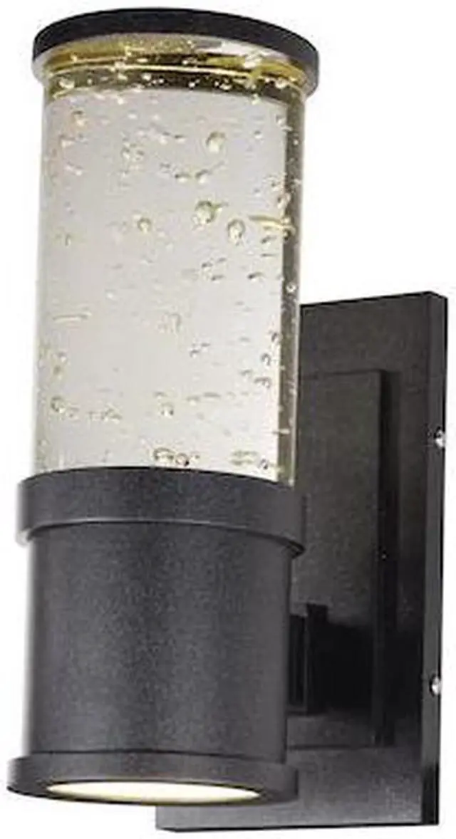 Main image of MAXIM LIGHTING 53685CLGBK Pillar 2-Light 5" Wide Galaxy Black Outdoor Wall