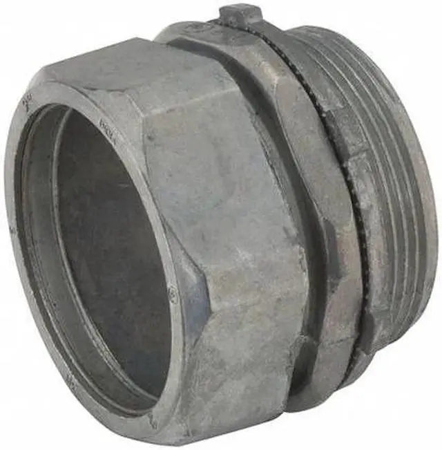 Alt view image 2 of 2 - RACO 2802 EMT Grounding Connector, 1/2 in, Compression, Zinc Alloy, Plain, Gray