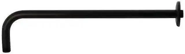 Alt view image 2 of 2 - Kingston Brass K117A0 Claremont 17 in. Rain Drop Shower Arm, Matte Black