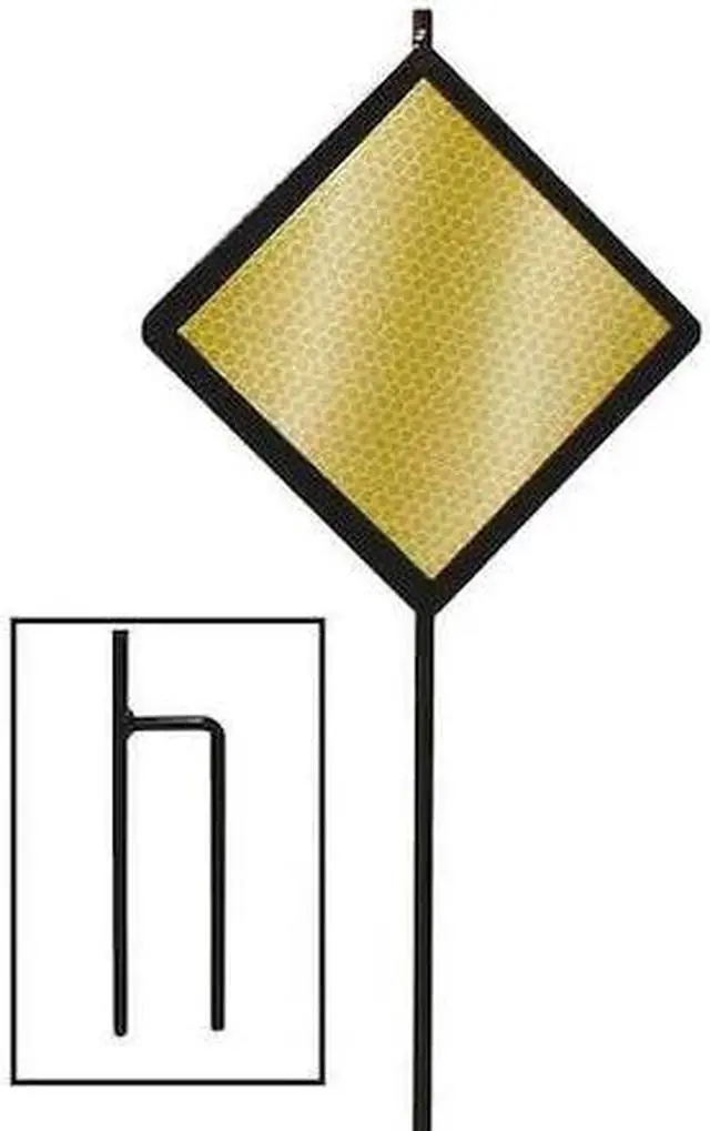 Main image of ZORO SELECT DMD80048A Reflective Driveway Marker,Amber,PK12