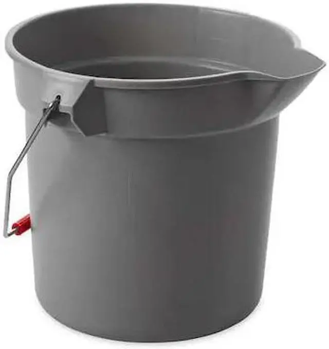 Main image of RUBBERMAID FG296300GRAY Brute Bucket,2-1/2 gal.,Gray