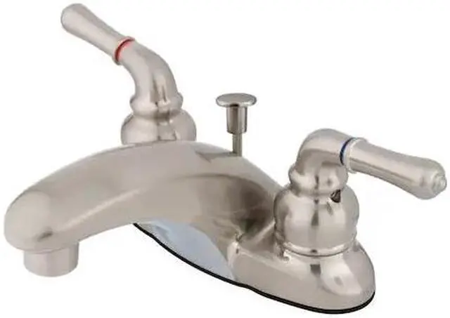 Alt view image 3 of 3 - MAGELLAN 4 LAVATORY FAUCET W/LEVER HANDLE-Satin Nickel Finish