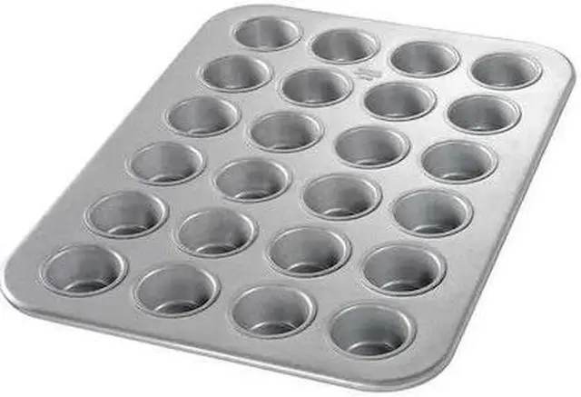 Main image of CHICAGO METALLIC 45245 Mini Muffin Pan,24 Moulds