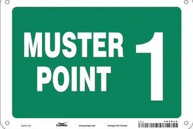 Main image of CONDOR 485G35 Safety Sign, 7 in Height, 10 in Width, Aluminum, Vertical