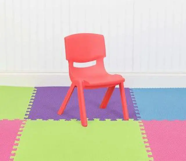 Alt view image 8 of 14 - Flash Furniture Plastic Kids Stackable Chair Red 10-Pieces (10YUYCX003RED)
