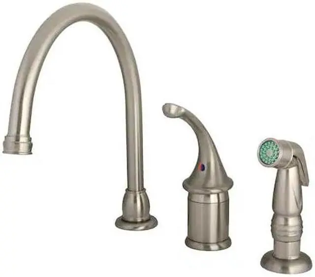 Alt view image 6 of 7 - Kingston Brass KB3818GLSP Kitchen , Faucet, Satin Nickel