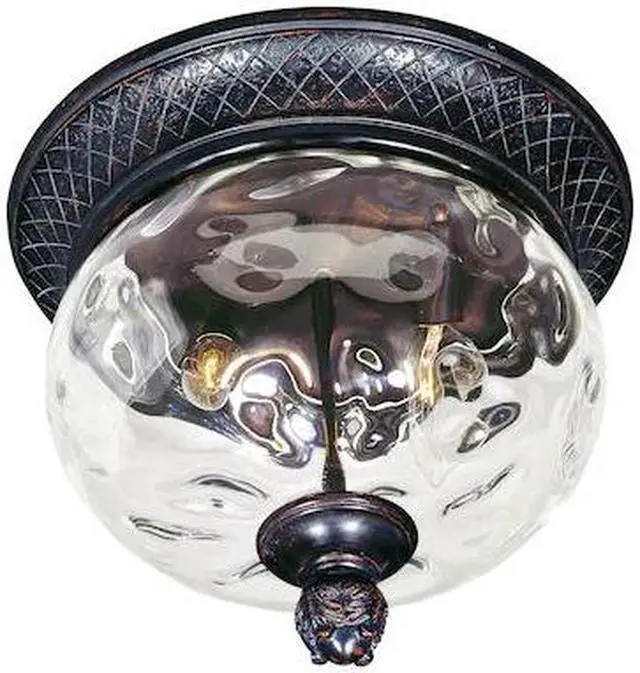 Main image of MAXIM 40429WGOB Carriage House 2-Lght 12" Wide Oriental Brnz Outdoor Flush