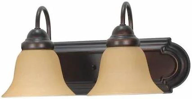 Main image of NUVO 60-1264 Ballerina 2 Light 18 in. Vanity Champagne Linen Washed Glass