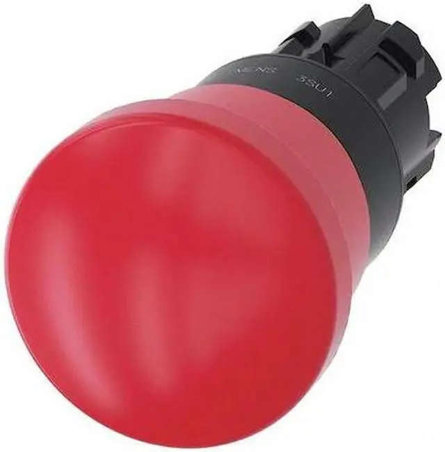 Main image of SIEMENS 3SU1000-1HA20-0AA0 Push Button Operator,Red,Plastic Bezel