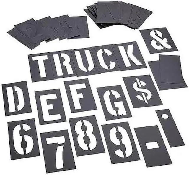 Alt view image 2 of 4 - C.H. HANSON 10194 10194 4 Inch 46 Pieces Master Stencil S