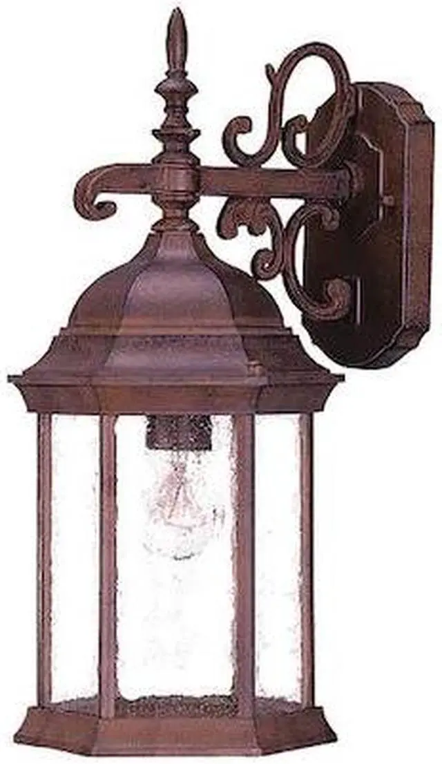Main image of ACCLAIM LIGHTING 5184BW/SD Wall Light,Burled Walnut,1-Light Seeded