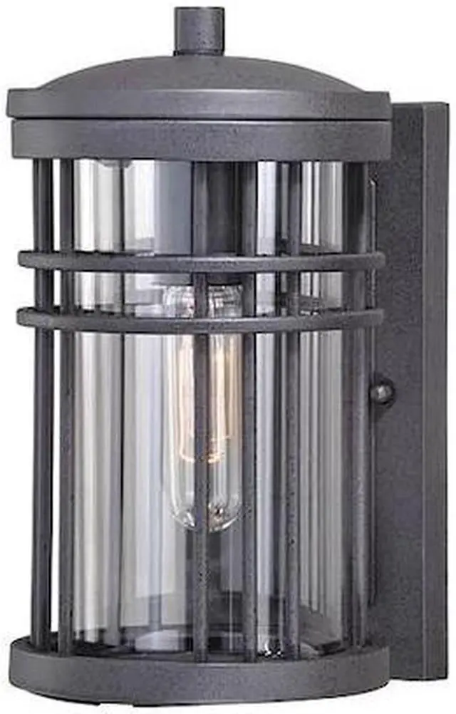 Main image of VAXCEL T0306 Wrightwood 10in Outdoor Light Black