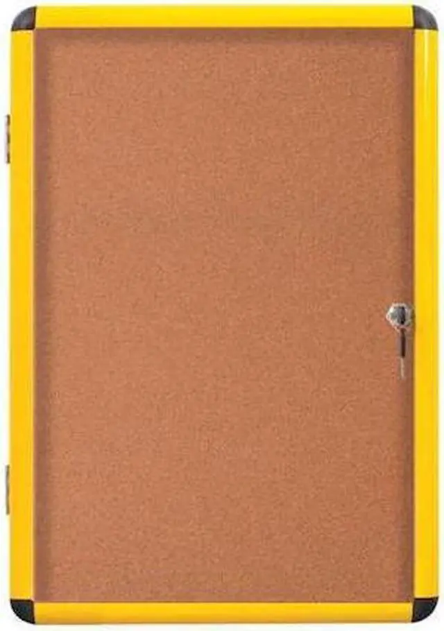 Main image of MASTERVISION VT6301611511 Enclosed Cork Bulletin Board 41-1/2"W