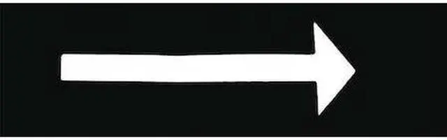 Main image of ZORO SELECT 20Y539 Stencil, Symbol, Arrow, 3 1/2 in Character Height, Not