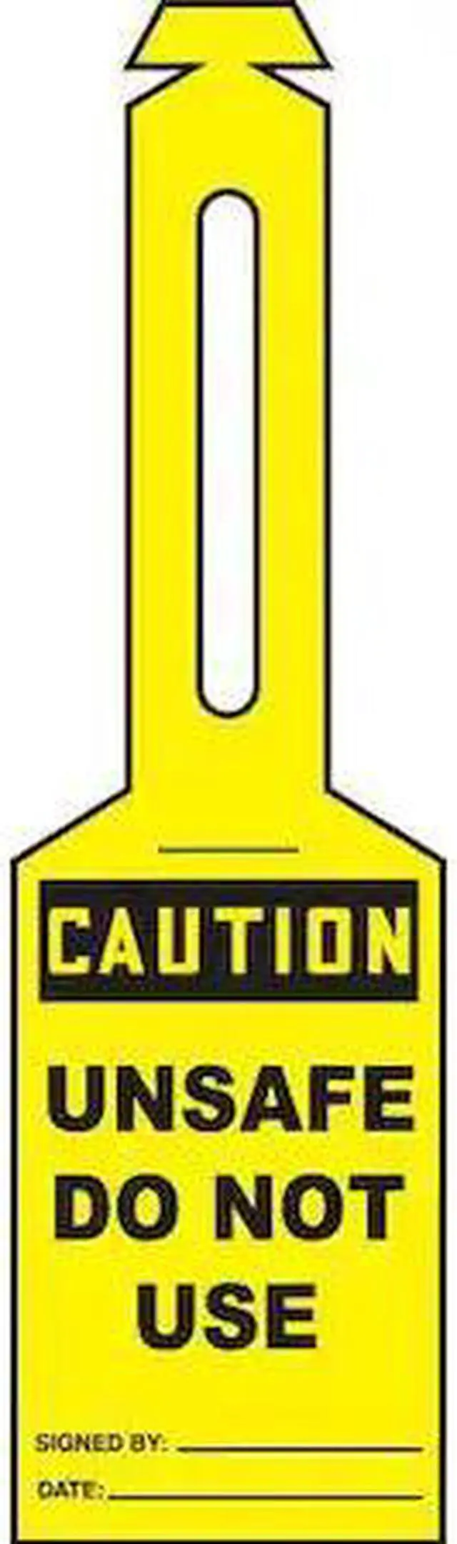 Main image of ACCUFORM TAL314 Loop n Strap Caution Tag,5.25x3.25,PK25