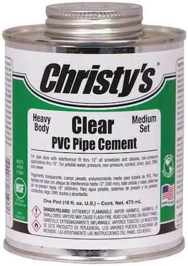 Main image of CHRISTYS RH-HCLV-PT-12 Pipe Cement,Clear,16 oz.