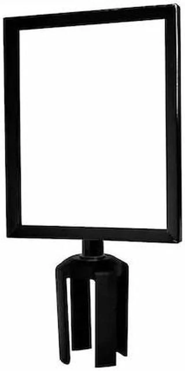 Alt view image 2 of 2 - TENSABARRIER FRAME-HDSC-33-8511HD-V Sign Frame, 11 x 8-1/2 In, Black