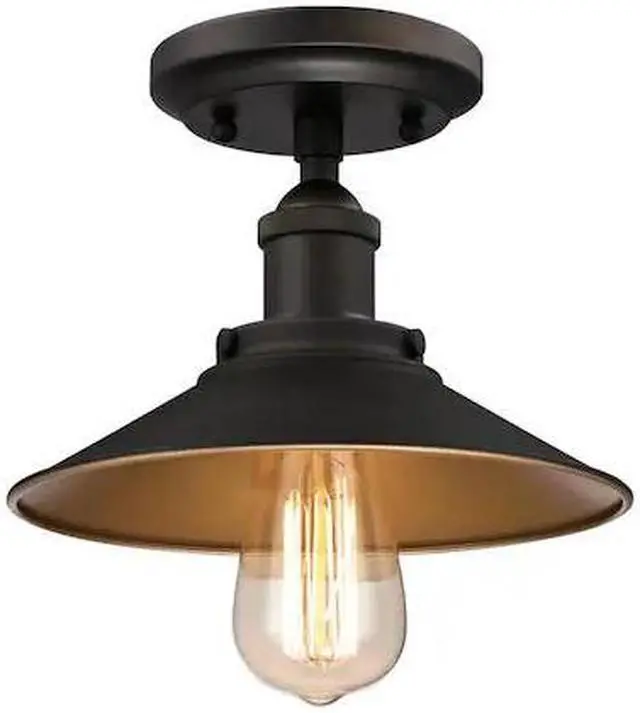 Main image of WESTINGHOUSE 6336000 One-Light Indoor Semi-Flush Ceiling Fixture Louis ORB