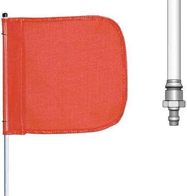 Alt view image 2 of 6 - Checkers Industrial Prod Inc 6 ft. Fiber Glass Warning Whip Fiber Glass FS6-QD-O