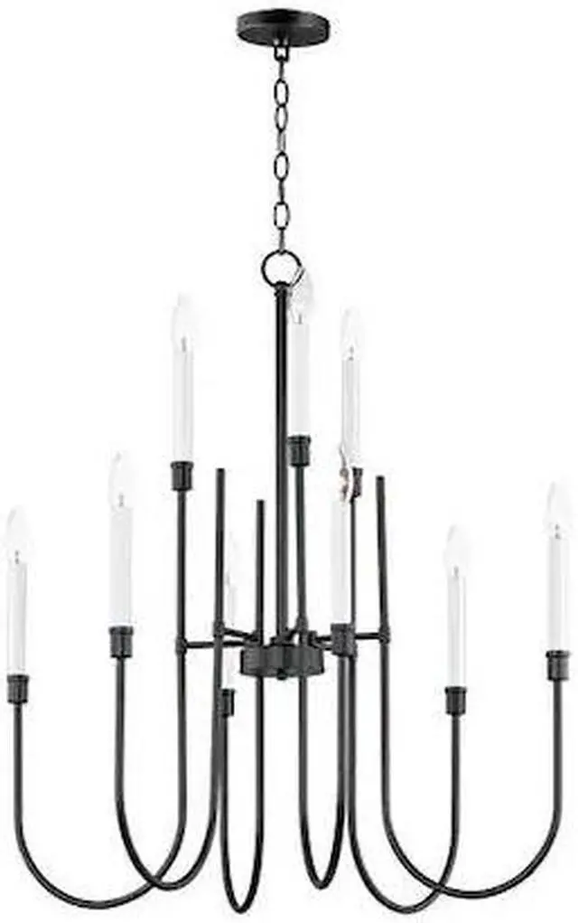 Main image of MAXIM LIGHTING 11289BK Tux 9-Light Chandelier