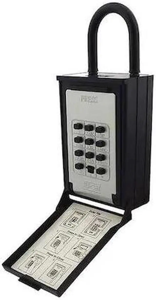 Alt view image 2 of 2 - NU-SET 2080-3 Key/Card Storage Hanging Shackle Push Button Lock Box