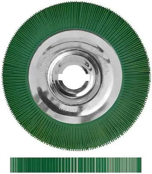 Main image of DEDECO 1973 Sunburst Radial Bristle Discs 12 in X 2 in Straight Ts Dark Green
