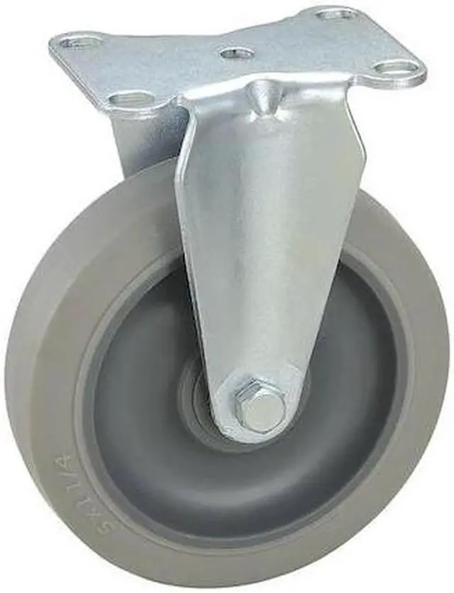 Main image of ZORO SELECT 4DE69 Rigid Plate Caster,TPR,5 in.,250 lb.