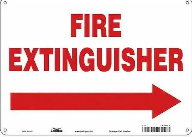 Main image of CONDOR 469W51 Safety Sign,14" W,10" H,0.032" Thickness