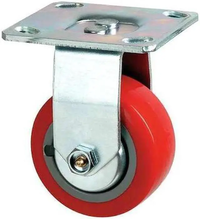 Main image of ZORO SELECT 4HXH6 Rgd Plate Castr,Polyurthan,4 in,600 lb,B