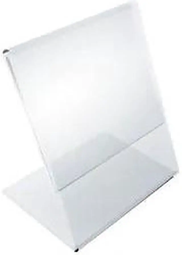 Main image of AZAR DISPLAYS 112736 3"W x 4"H Angled Sign Holder, PK10