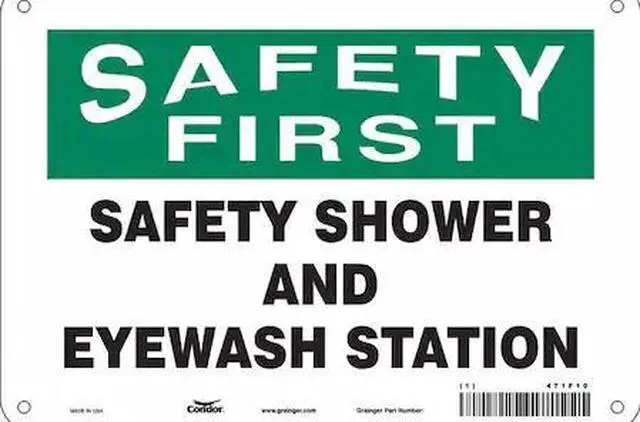 Main image of CONDOR 471F10 Safety Sign, 7 in Height, 10 in Width, Aluminum, Vertical