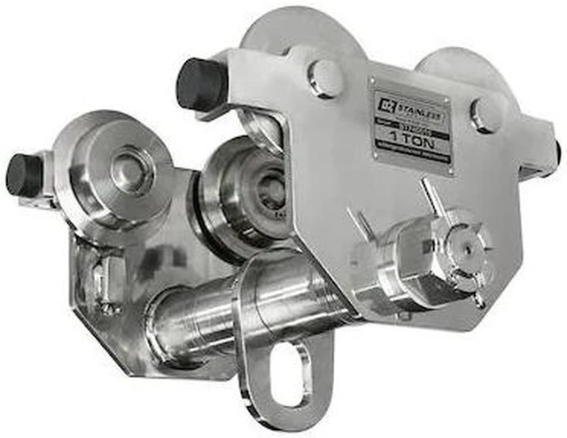Main image of OZ LIFTING PRODUCTS OZSS1PBT Push Beam Trolley,Stainless Steel