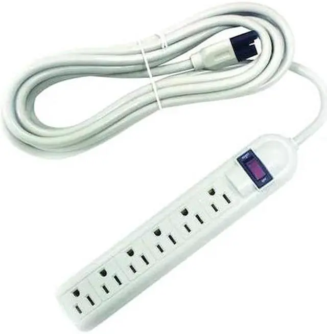 Main image of POWER FIRST 52NY42 Surge Protector Outlet Strip,White