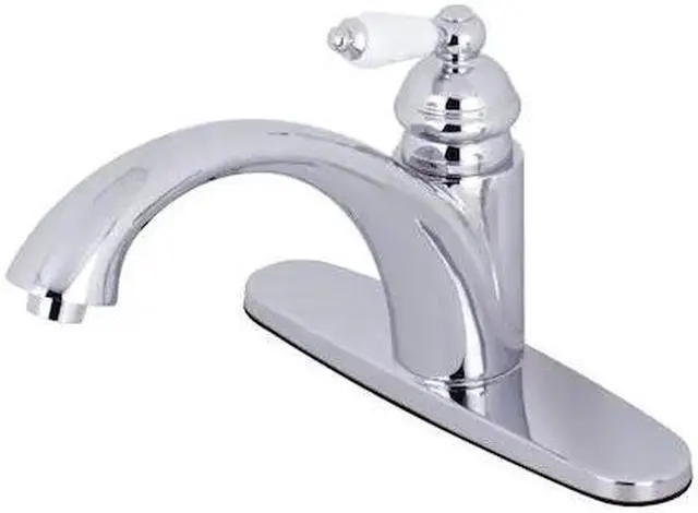 Alt view image 2 of 2 - Kingston Brass KS6571PLLS Single-Handle Kitchen Faucet, Polished Chrome