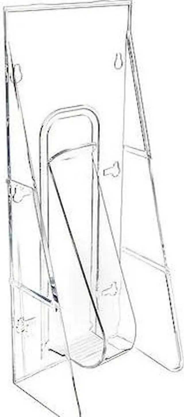 Main image of DEFLECTO 55601GR Leaflet Holder,1 Compartment,Clear