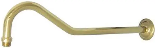 Main image of SHOWERSCAPE K117C2 Restoration 17" Shower Arm, Polished Brass