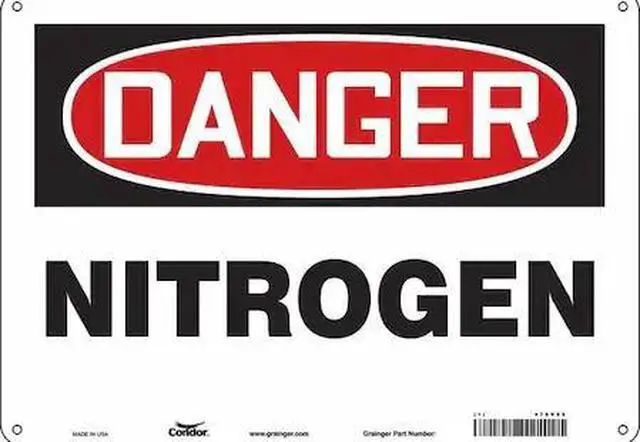 Main image of CONDOR 470V29 Safety Sign, 10 in Height, 14 in Width, Aluminum, Horizontal