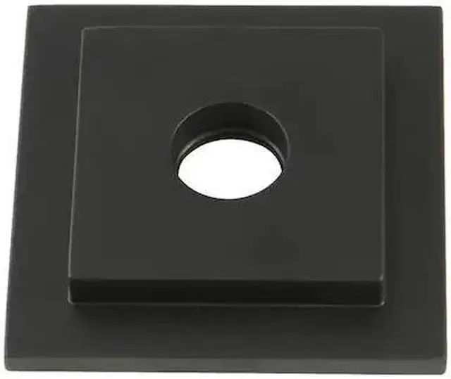 Alt view image 2 of 3 - Kingston Brass FLSQUARE0 Claremont Shower Arm Flange, Matte Black