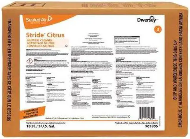 Alt view image 2 of 2 - DIVERSEY 101109754 Neutral Floor Cleaner,5 gal.,Citrus