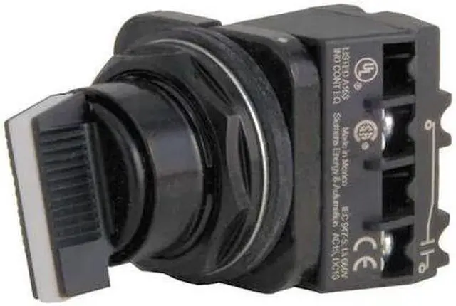 Alt view image 2 of 2 - Siemens Non-Illuminated Selector Switch 30mm Black   52SW2CABA1