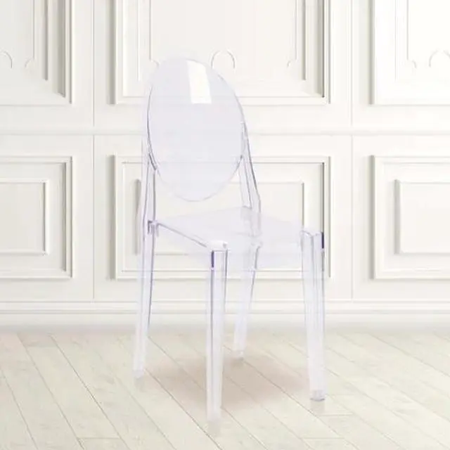 Alt view image 4 of 17 - 4 Pack Cheryl Ghost Side Chair in Transparent Crystal