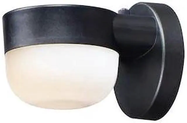Main image of MAXIM 51115FTBK Michelle 1-Light 5" Wide Black Outdoor Wall Sconce