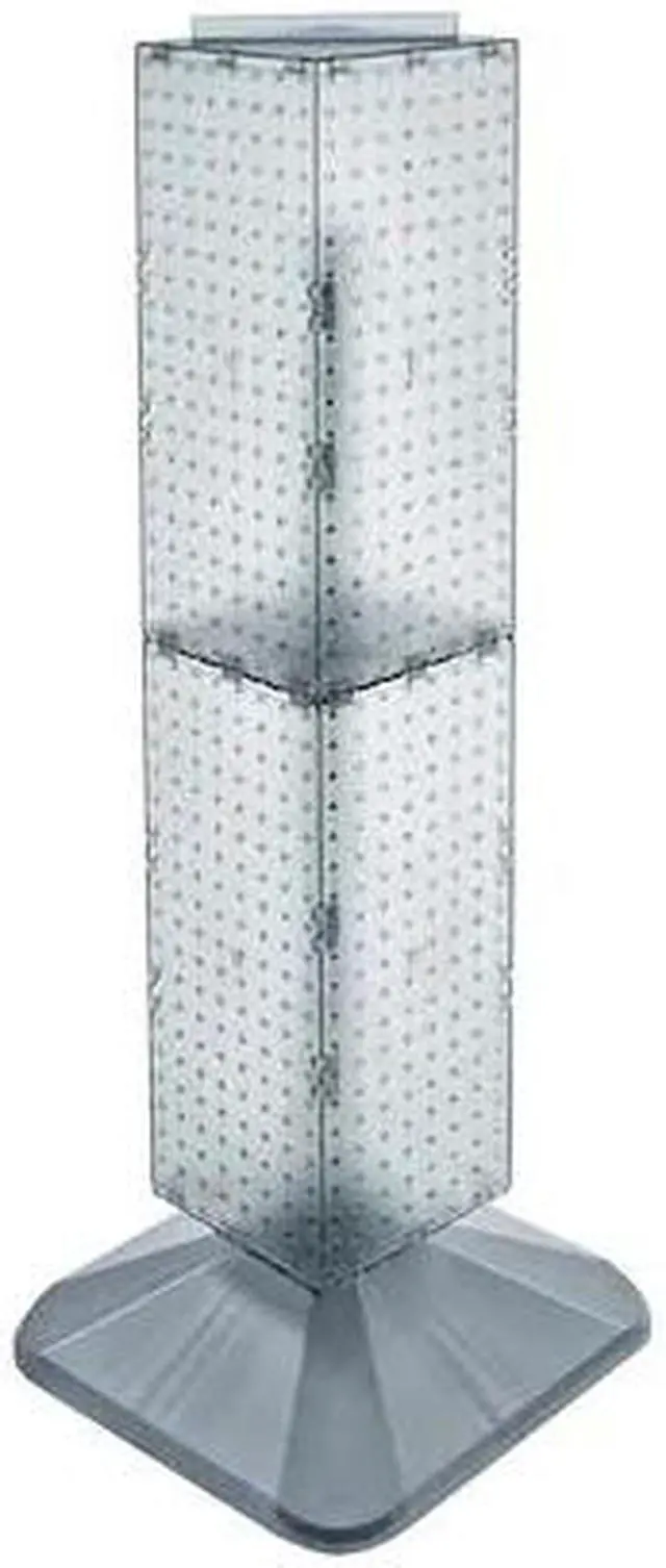 Main image of AZAR DISPLAYS 703387-CLR 4-Sided Pegboard Floor Revolving Display Panel Size: