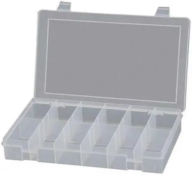 Main image of DURHAM MFG SP12-CLEAR 12 Compartment Box, 10-13/16"W x 1-3/4"H