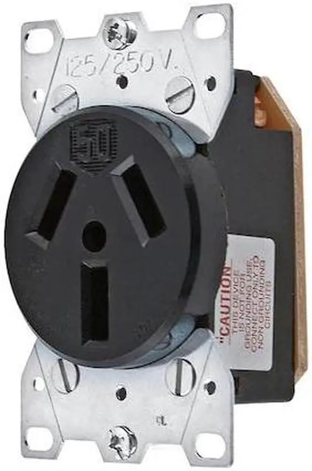 Alt view image 5 of 5 - HUBBELL WIRING DEVICE-KELLEMS HBL7962 Straight Blade Receptacle, 10-50R, 50 A,
